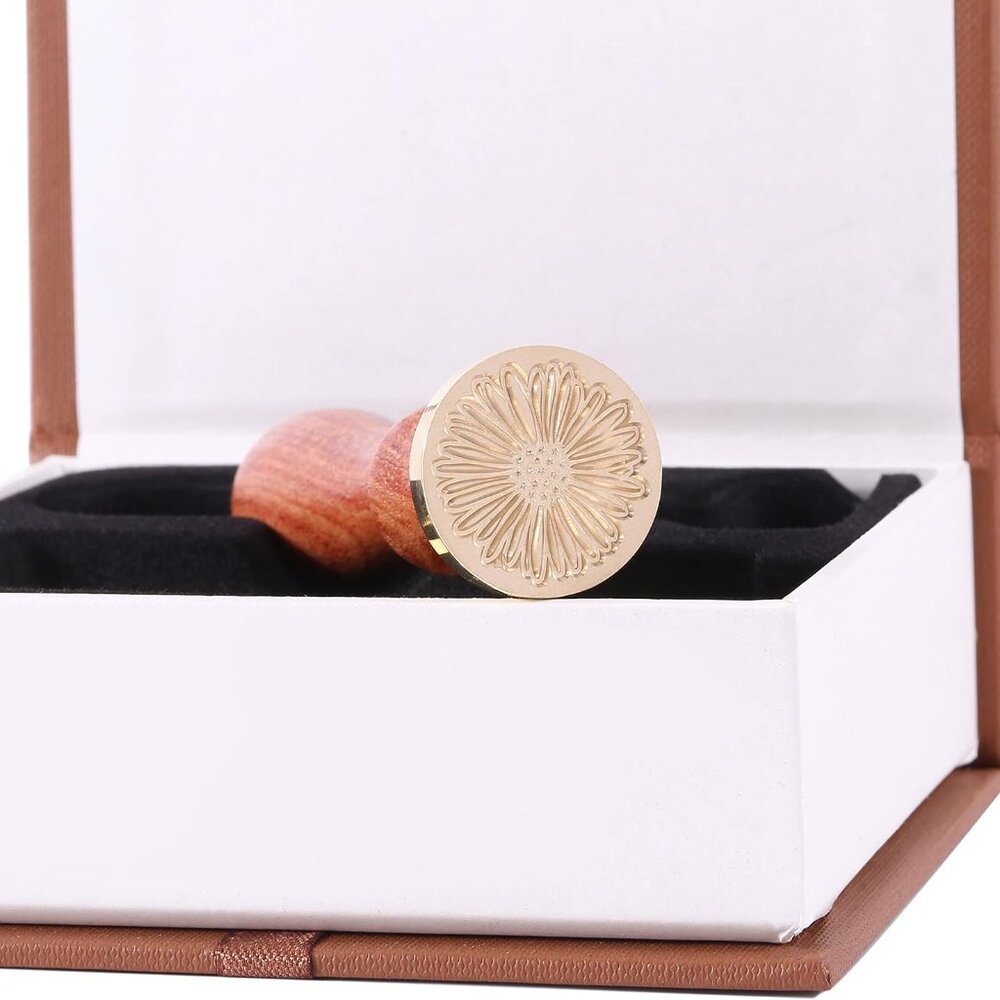 6 Pieces Botanical Wax Seal Stamp Heads Set, Vintage Plant Flower Eucalyptus Sea - Picture 6 of 7